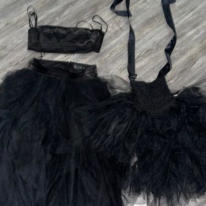 Mommy and me matching tutu sets worn once size medium and 3t